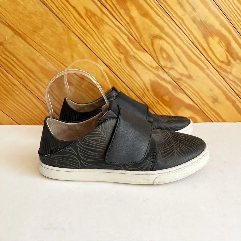 OluKai Pehuea Loupili Sneakers Leather Black